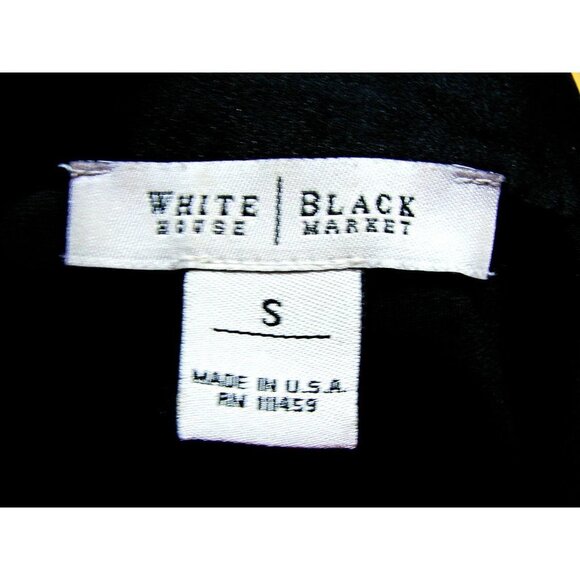 White House Black Market WHBM Key Hole Side Shoulder Tie Sleeveless Top Black Sm - Picture 6 of 12